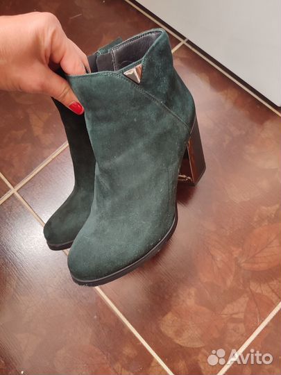 Ботильоны 38 натуральная замша