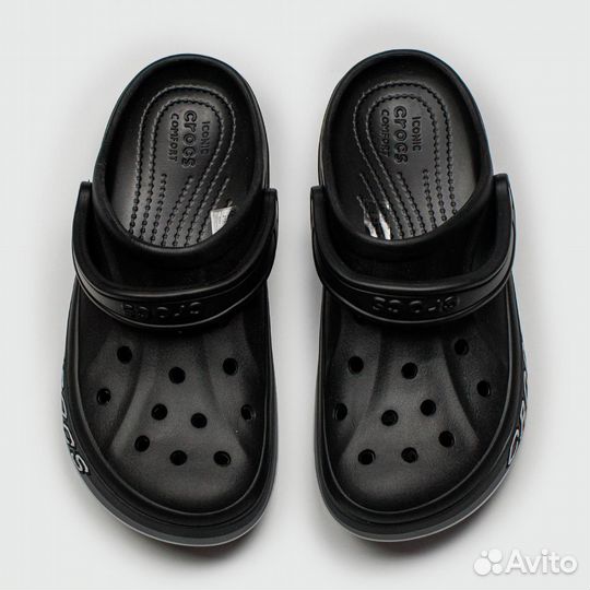 Сабо crocs Bayaband Cloc Black Grey Lines