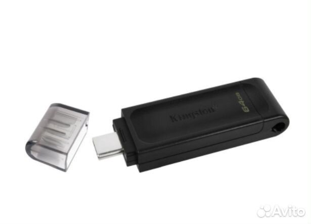 Флешка Kingston DataTraveler 70 64GB черная Type