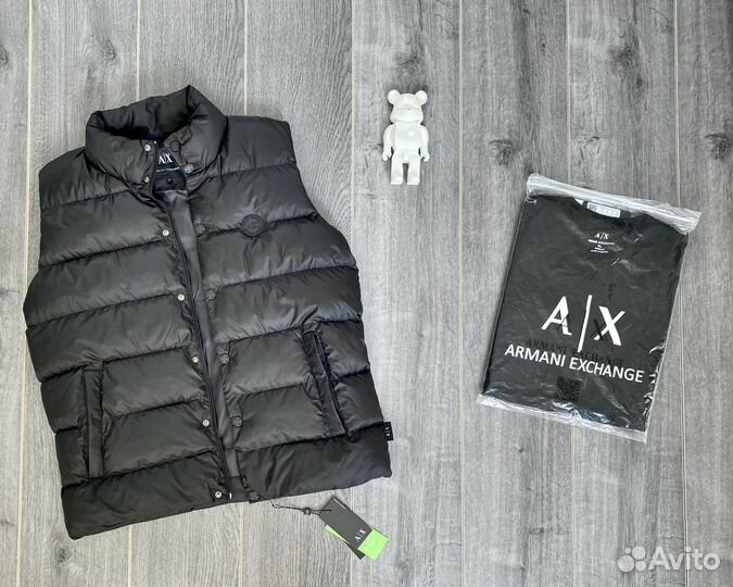 Мужская жилетка Armani Exchange+футболка в подарок