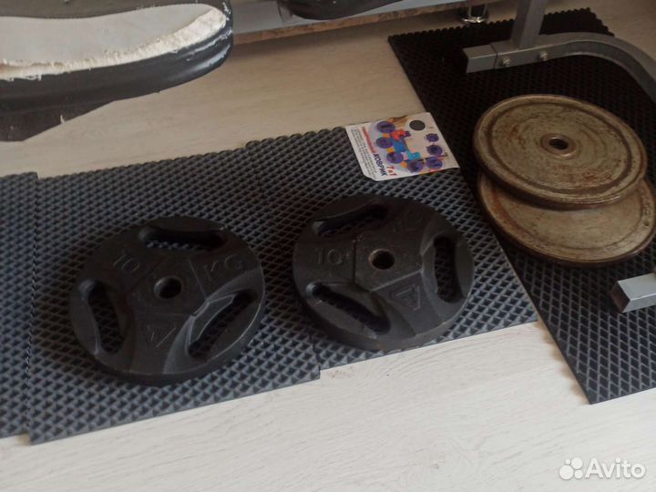 Скамья, штанга, гриф, 70кг