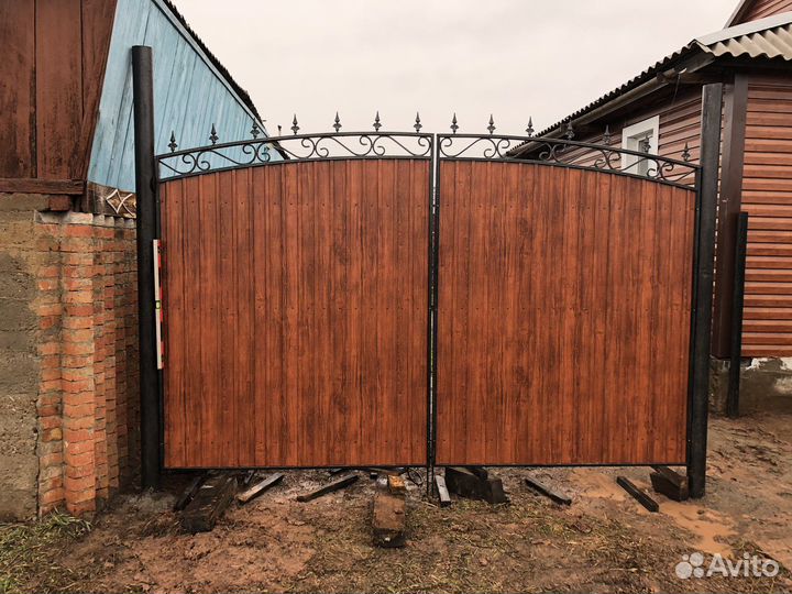 Ворота с индивидуальным дизайном на дом, дачу