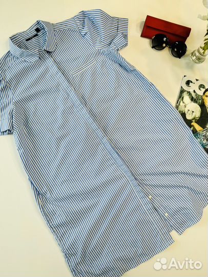 Платье рубашка 46