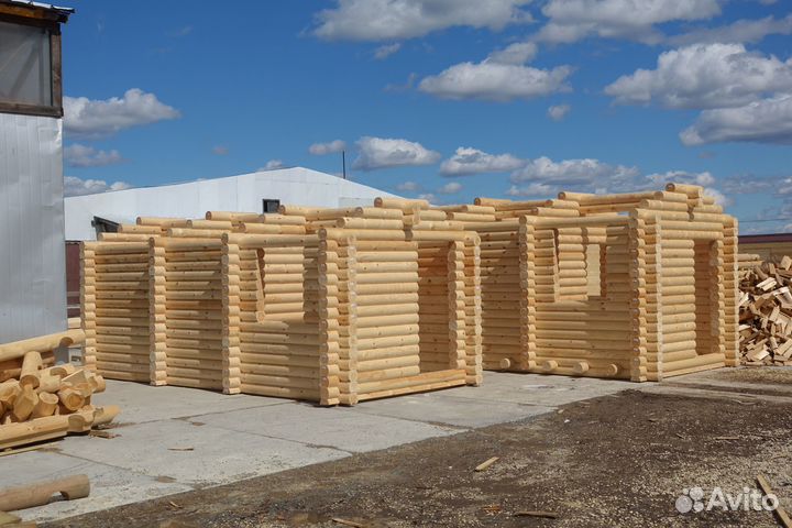 Сруб Бани из бревна