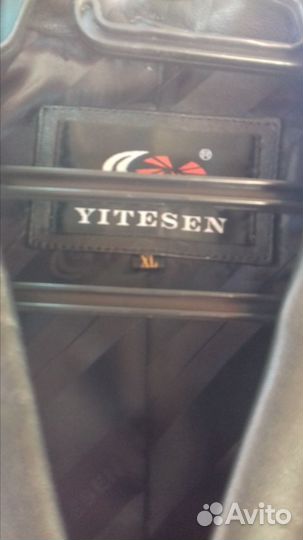 Пиджак кожаный