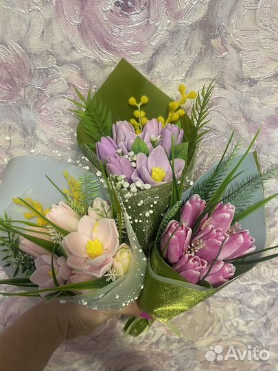 Букет цветов из мыла