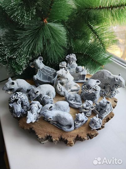 Статуэтки мыши, крысы