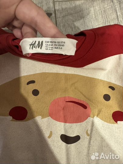 Лонгостив новогодний h&m