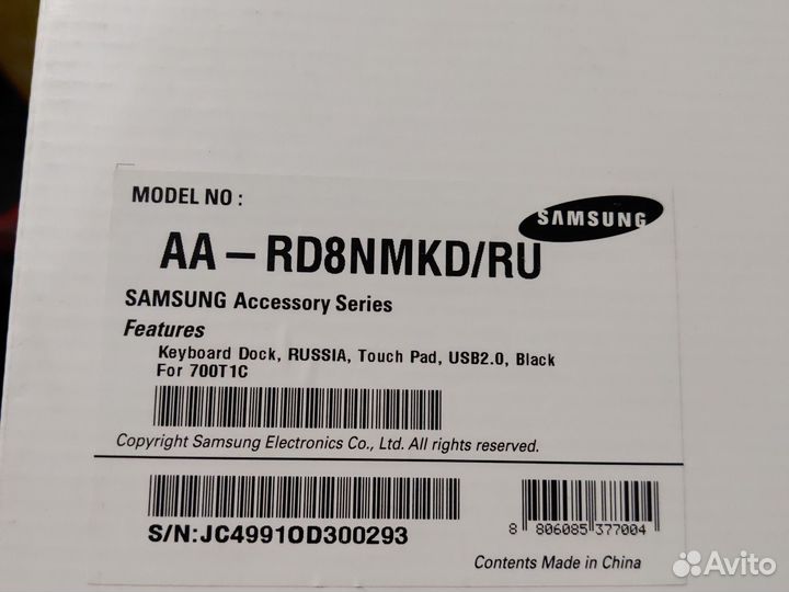 Планшет на Windows Samsung T700