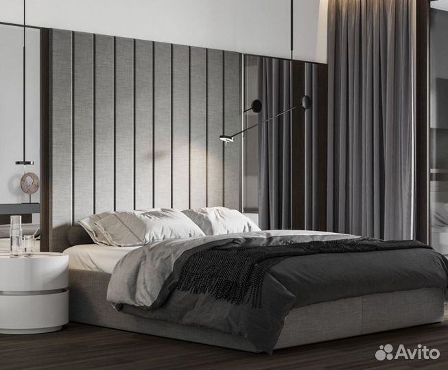 Детская кровать с мягким изголовьем