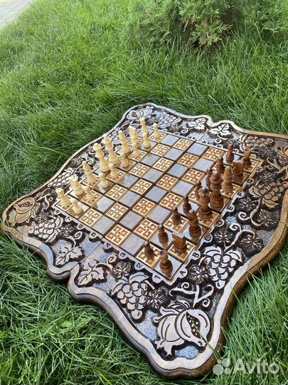 Шахматы нарды шашки 3 в 1