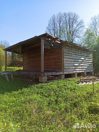 Устоявшийся сруб дома 6х6 +2м терраса