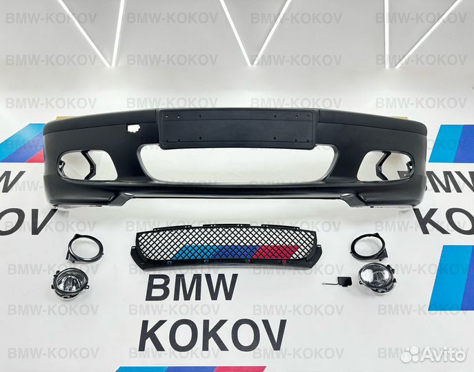 Передний бампер Мтех в сборе для BMW E46