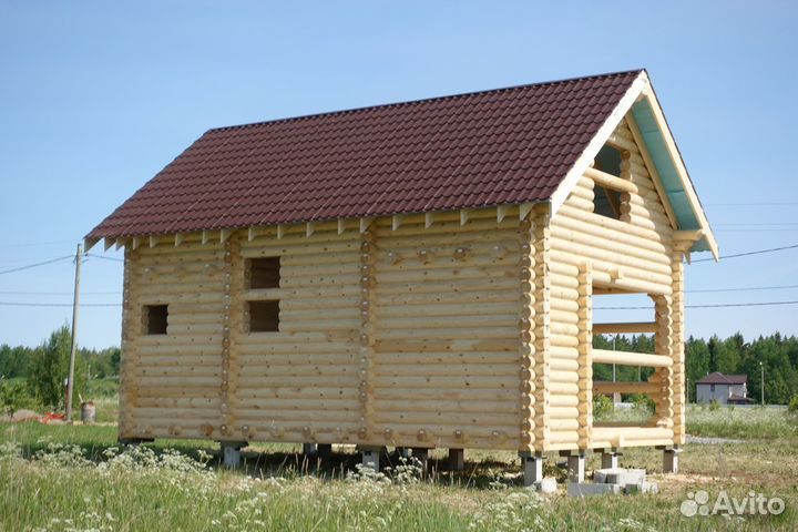 Сруб Дома. Диаметр бревна 22см