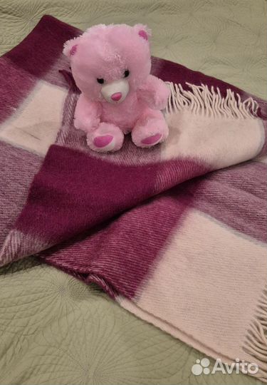 Плед шерстяной новый