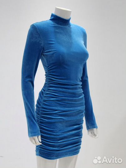 Платье голубое