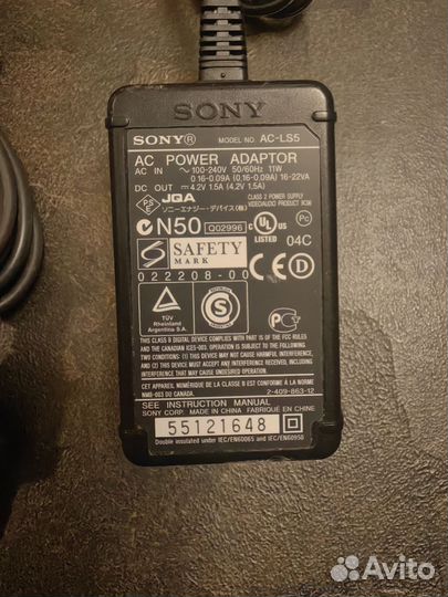 Сетевой адаптер sony AC-LS5