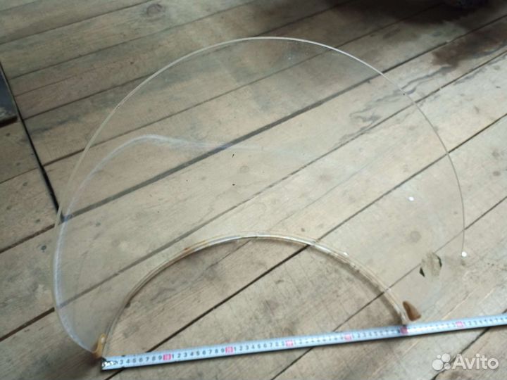 Старое стекло на мото люльку