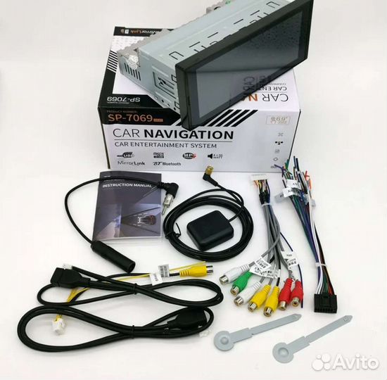 Магнитола 1Din Андроид 10 Экран 6.9 Дюймов.2/32Gb