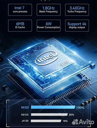 Мини пк firebat AK2 Intel N100+Аксессуары+Гарантия