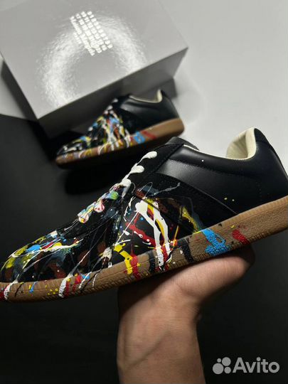 Кроссовки кеды Maison Margiela Painted Replica