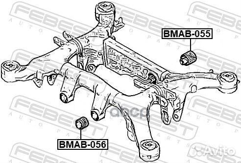 Сайлентблок заднего дифференциала bmab055 Febest