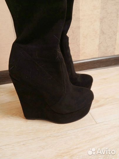 Сапоги зимние ботфорты 36