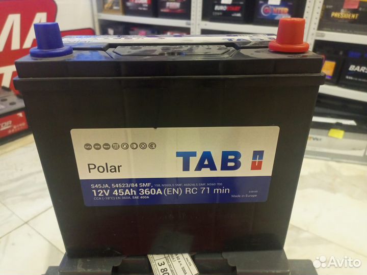 Акб Словения Tab 45 узкий