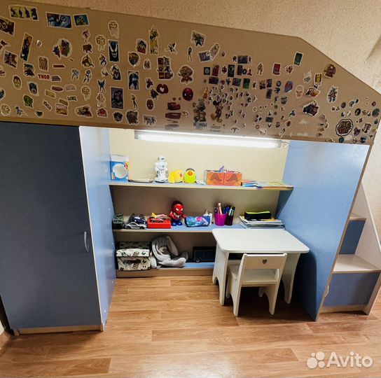 Детская кровать чердак