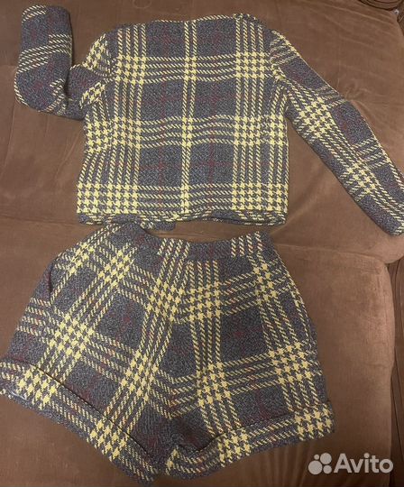 Твидовый костюм в клетку WannaBe