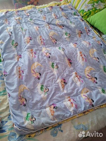 Одеяло детское плотное и 2 пододеяльника