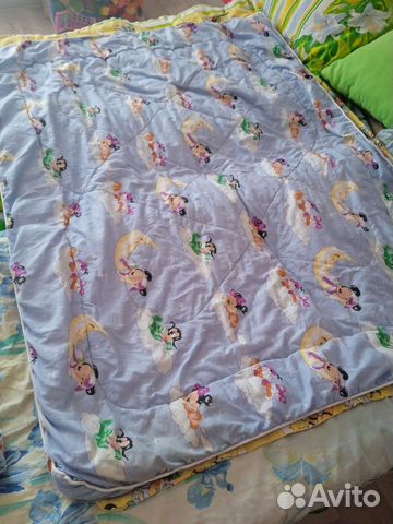 Одеяло детское плотное и 2 пододеяльника