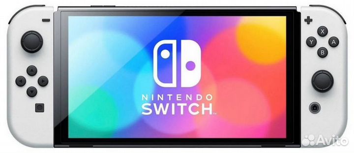 Nintendo Switch oled 64 гб, белый