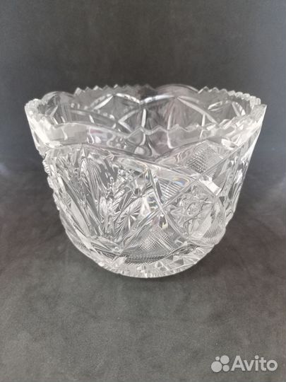 Хрустальная ваза, Салатник. Конфетница. СССР. Крас