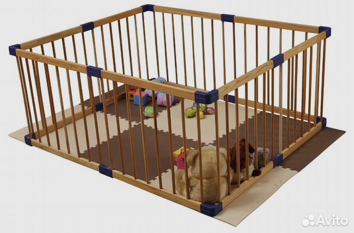 Детский деревянный манеж (манеж-ограждение)