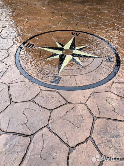 Печатный бетон