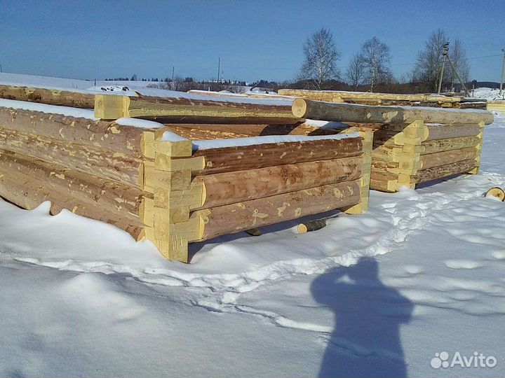 Готовая баня из сруба