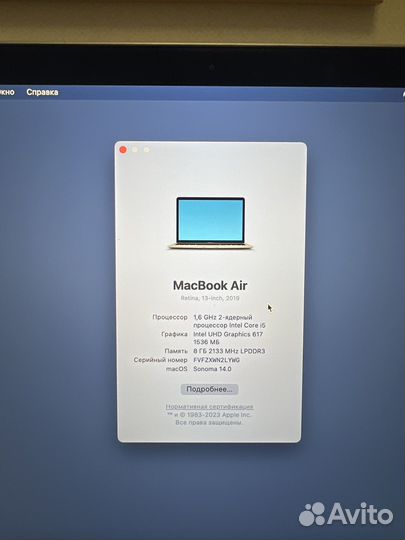 Apple macbook air 13 retina 2019