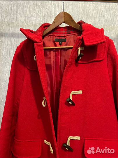 Осеннее красное пальто uniqlo размер XL