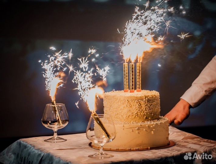 Фонаны в торт / бенгальские огни в ассортименте