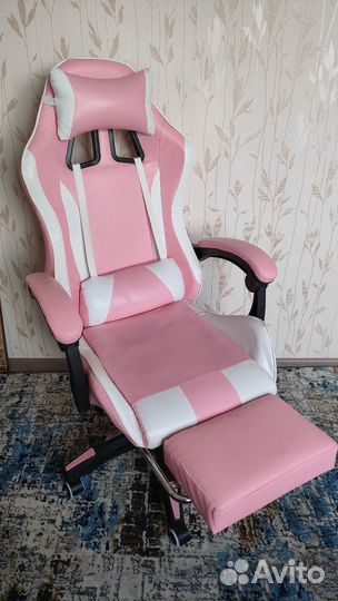 Игровое кресло розовое