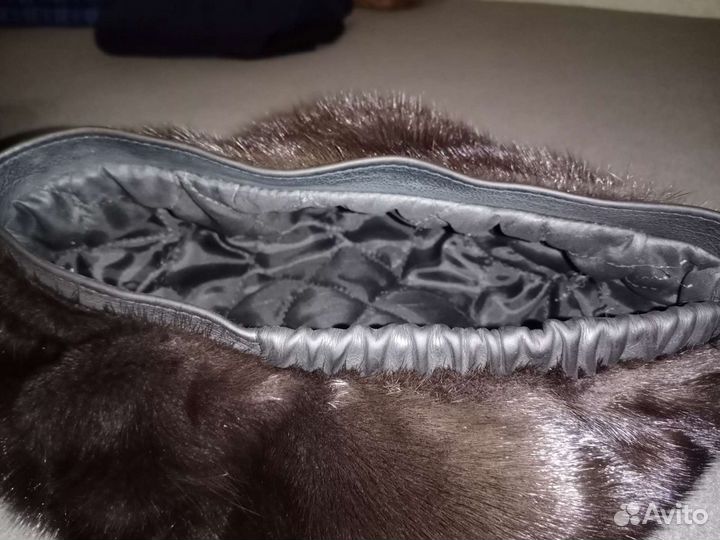 Шапка норковая (бирет)