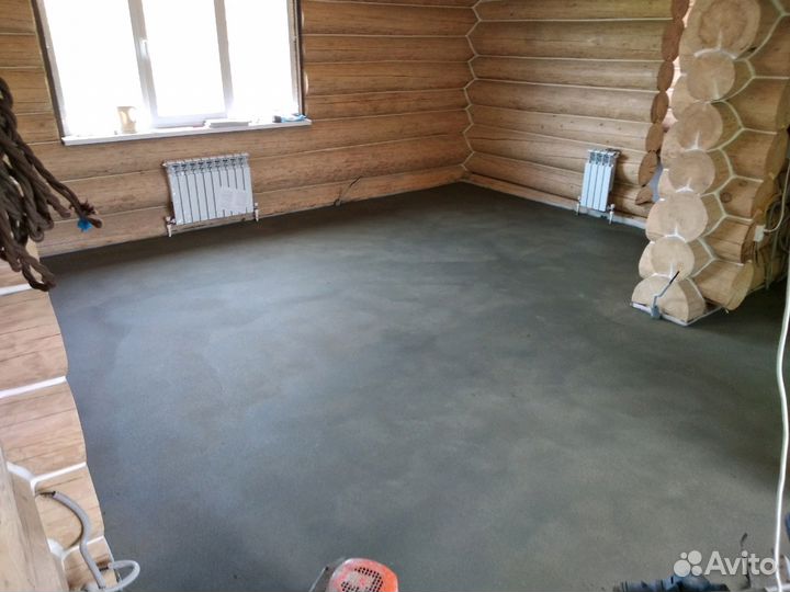 Стяжка пола на тёплый пол