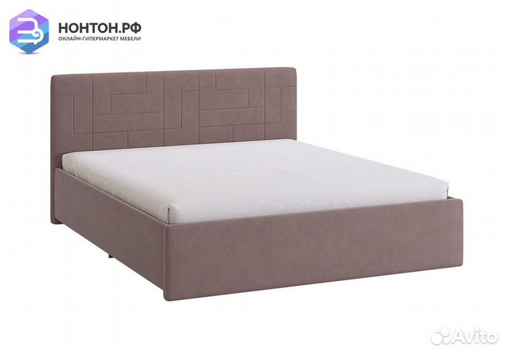 Кровать Лора 2 1.6 м светло-коричневая