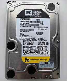 3,5" Western Digital WD7502abys 750 Гб SATA-2,100%