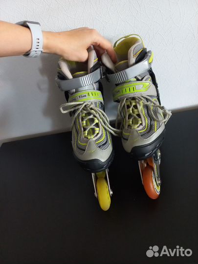 Ролики детские раздвижные 34-38 xiang tian abec-7