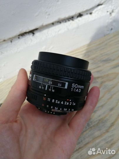 Объектив nikon AF nikkor 50 мм f/1.4 D