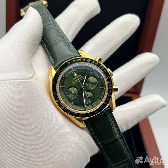Часы Omega Speedmaster gold green