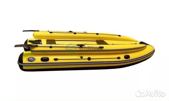 Лодка пвх Allaska-390 Drive LUX (желто-черный)