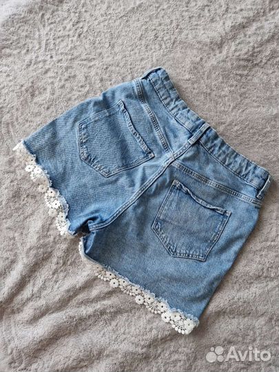 Шорты джинсовые и топик H&M р.164